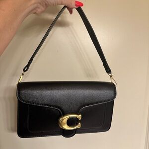 Black Leather Shoulder Bag